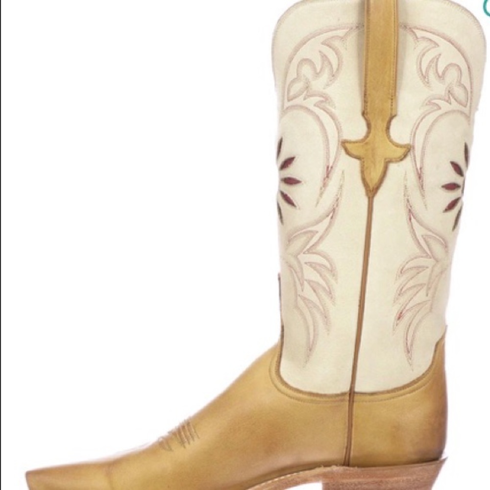 Lucchese Women’s Tan Flower Boots 7M $595